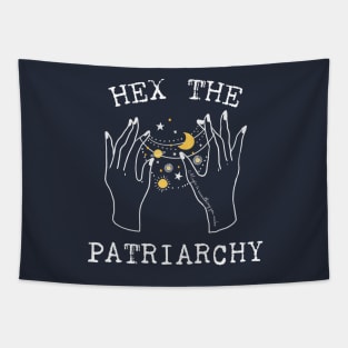 Hex The Patriarchy Femіnist Witch Funny Magical Mystical Magic moon Tapestry