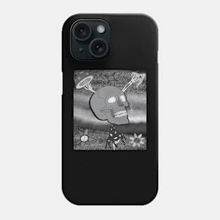 Goth skull noire Phone Case