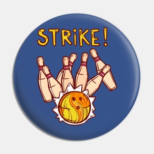 Strike Bowling Funny Pin