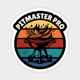 BBQ Grilling Smoking Retro Pit Master Pro Magnet