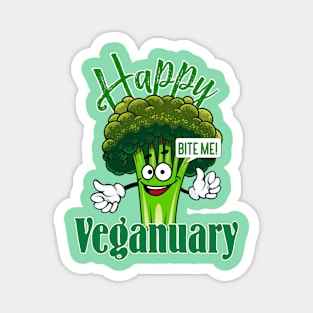 Happy Veganuary- Bite Me! Magnet