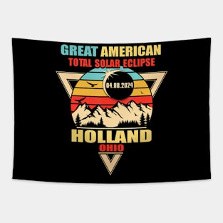 Holland Ohio Total Solar Eclipse 2024 Tapestry