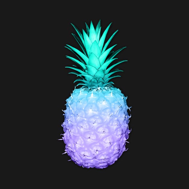 teal purple pineapple by CumulusFactory