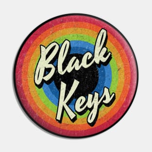 Vintage Style circle - the black keys Pin