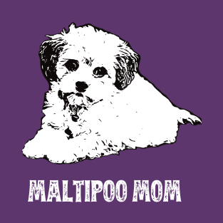 Maltipoo Mom Maltipoo Design T-Shirt