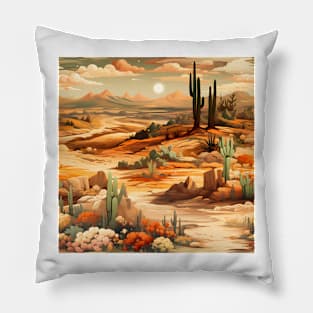 Fantasy Landscapes Desert Pattern 3 Pillow