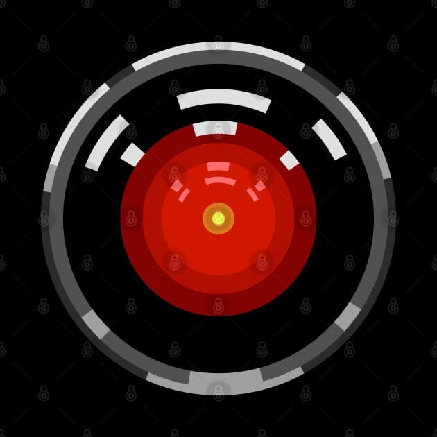 Hal 9000 - minimal style by Sachpica