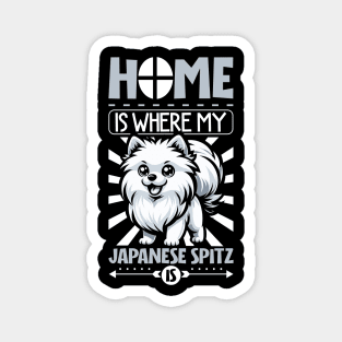 Home is with my Japanese Spitz Magnet