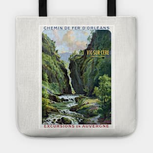 Vic-sur-Cère France Vintage Travel Poster 1910 Tote