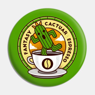 Cactuar Espresso Coffee Pin