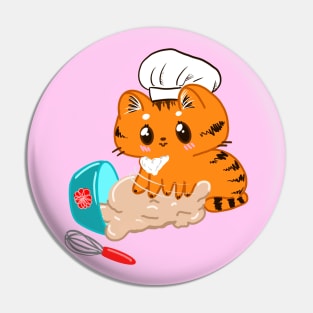 Bitty the kitty Making Biscuits Pin