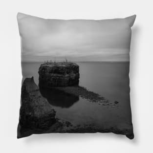 Blue Hour Pokeshaw Rock, New Brunswick Canada V4 Pillow