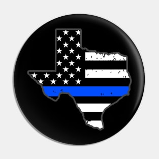 Texas Thin Blue Line - Police Officer Gift - Texas Ranger Pin