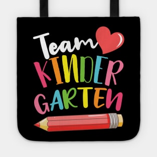 Team Kindergarten Cute Back To School Gift For Teachers and Students Tote