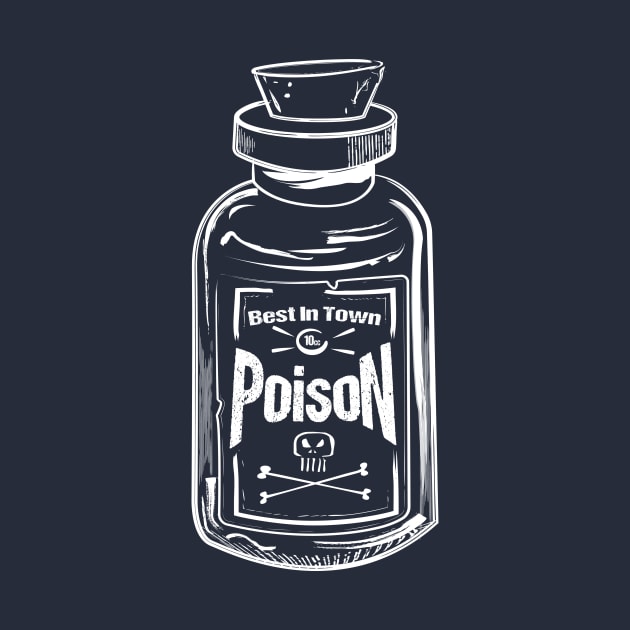 Poison bottle white by SimonSay