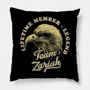 Zariah Name - Lifetime Member Legend - Eagle Pillow