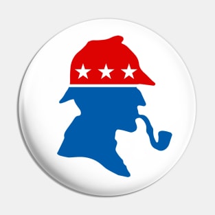 Sherlock Holmes Political parody Pin