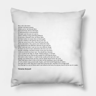 Victoria Aveyard Quotes Pillow