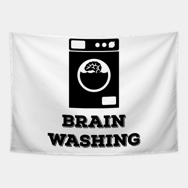 Brain Washing Funny Art Tapestry by AustralianMate