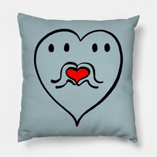 I Love Boo - Black Line Pillow