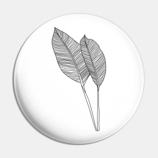 Simple Leaf Design Pin