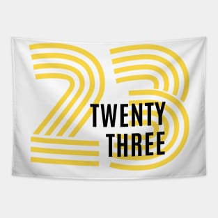 2023. Simple Typography Black And Gold 2023 Design Tapestry