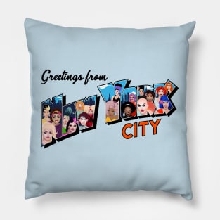 New York drag race queens Pillow