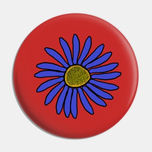 Beautiful, Cute, Pretty, Blue flower design. Pin