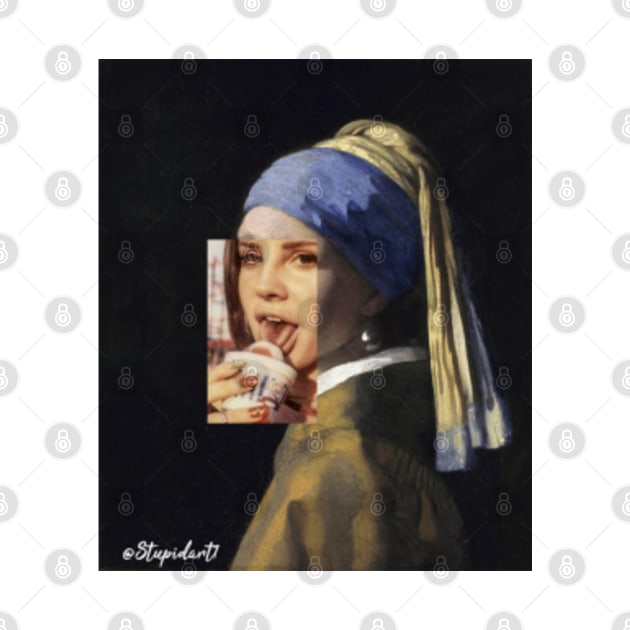 Girl with a Pearl Earring x Lana del rey by Stupidart1