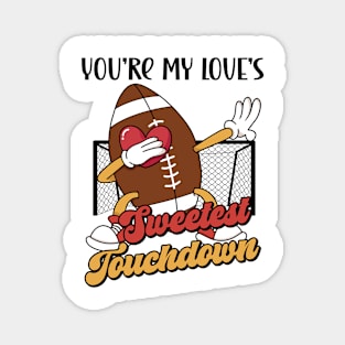 Valentine's Day Football Couple Rugby Sports Love Magnet