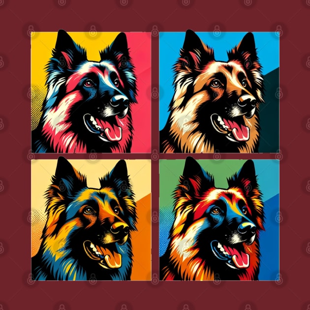 Belgian Shepherd Pop Art - Dog Lovers by PawPopArt