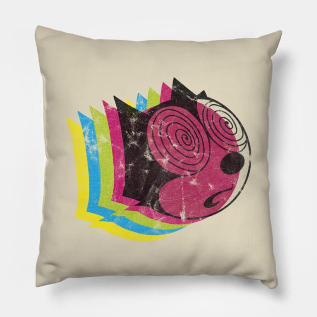 Trippy Felix Pillow by leojohnart@gmail.com