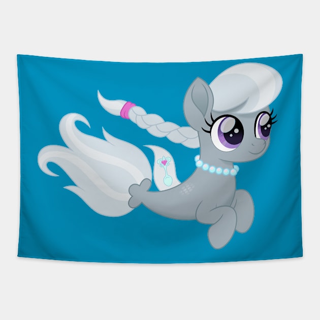 Silver Spoon seapony Tapestry by CloudyGlow