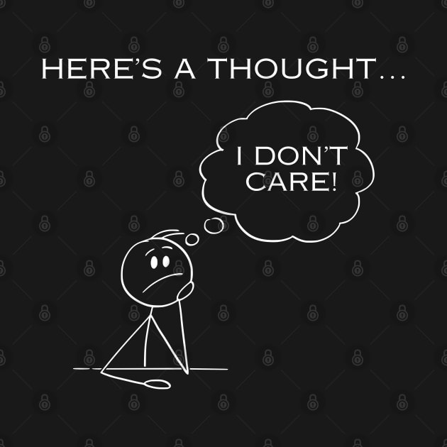 Stick Figure Design - Here's A Thought... by MCsab Creations