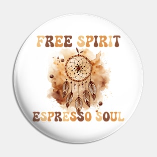 Boho dreamcatcher coffee design Pin