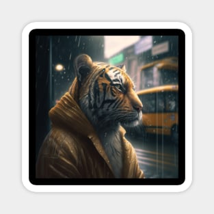 The tiger in the rain Magnet