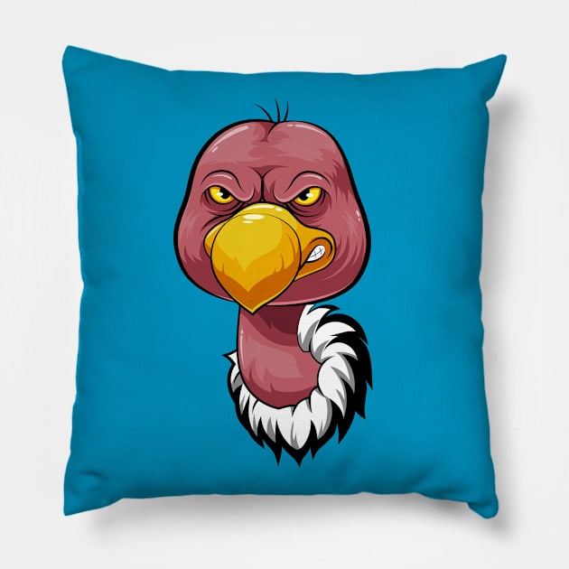 Vulture Head Pillow by Mako Design 