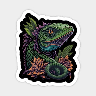 Reptile Royalty: Majestic Creatures on Display Magnet