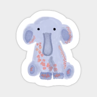 Cute floral elephant Magnet