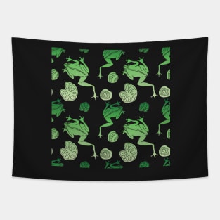 Cute Tree Frogs Tapestry