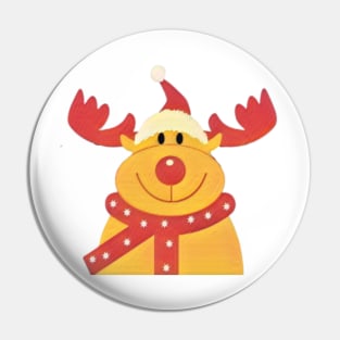 Cute Christmas Reindeer Apparel Pin