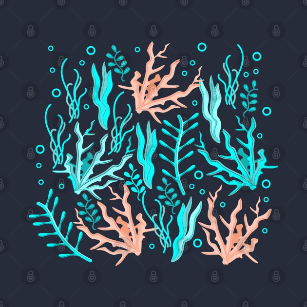 under water plants pattern by spontania