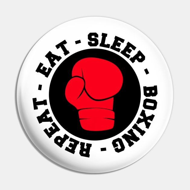 Eat Sleep Boxing Repeat Pin by Rezall Revolution