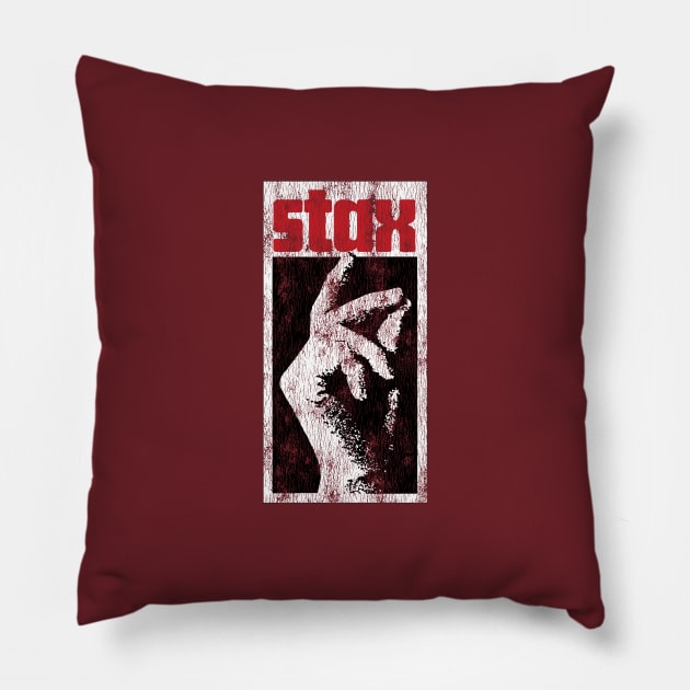 Stax Records Distressed Pillow by KevShults