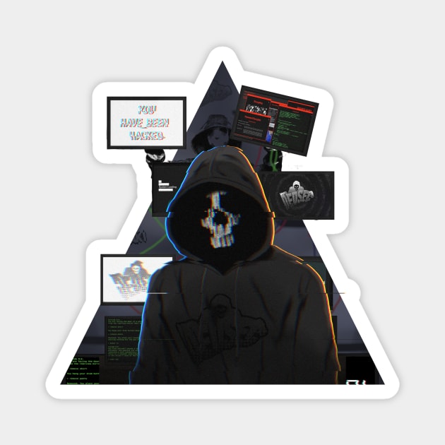 Anon Hacker Guy - "DedSec" Magnet by Hizzaki