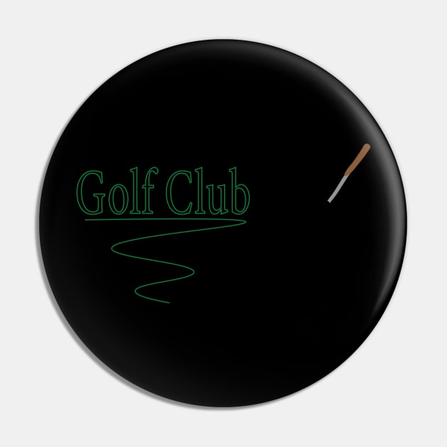 Golf Club T-shirt Pin by lindsey123