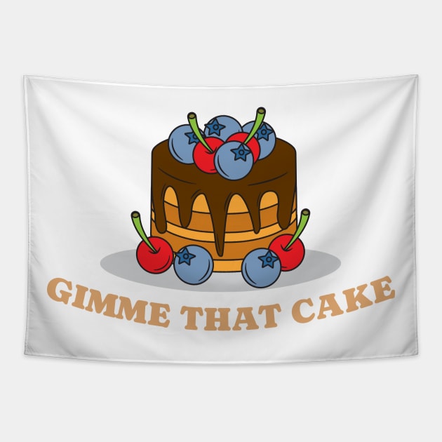 fruit cake Tapestry by ERIK_SHOP