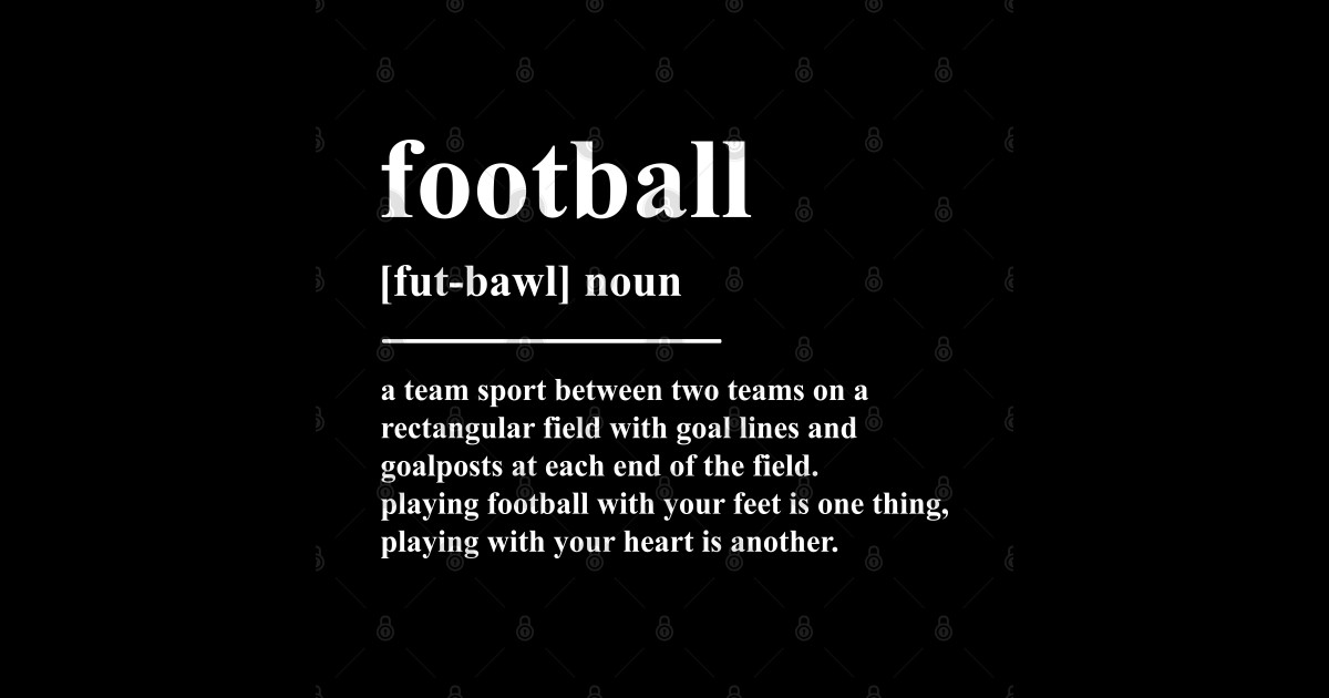 Football Definition Football Definition Sticker TeePublic