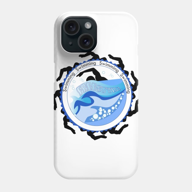 Swimming 1 Phone Case by laurie3