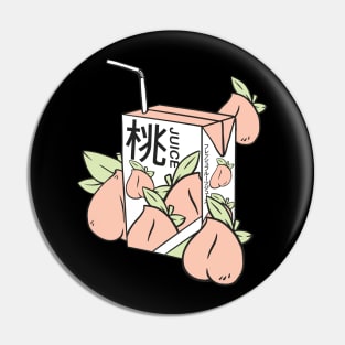 Retro Japan Peach Juice Pin